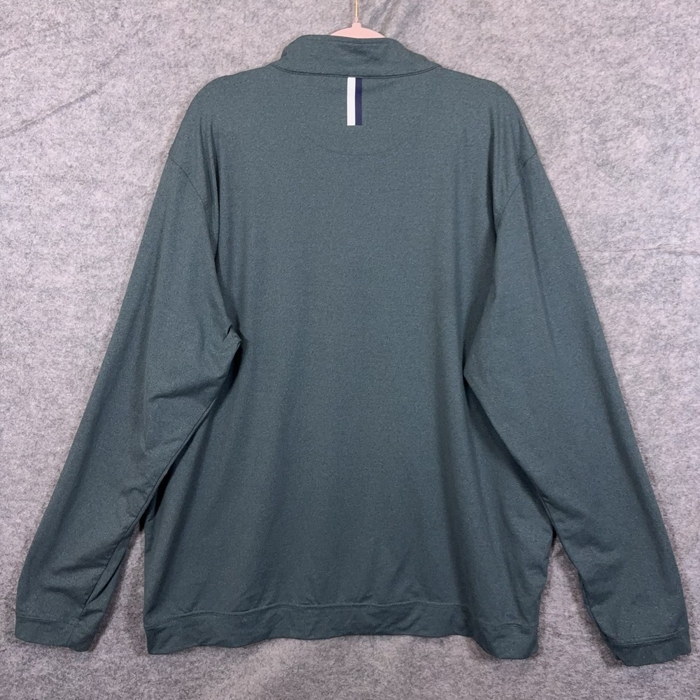 Rhoback 1/4 Zip Pullover Shirt Mens XXXL 3XL Green Stretch Golf Performance - Picture 3 of 7